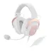 Headset Gamer Redragon Zeus 2 Sakura White, Surround 7.1