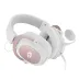 Headset Gamer Redragon Zeus 2 Sakura White, Surround 7.1