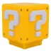 Luminária Light Cubo Interrogação com Som - Super Mario Bros - Zona Criativa