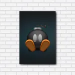 Placa Decorativa Bob-bomba - Super Mario Bros - 20 x 30 cm