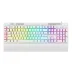 Teclado Gamer Redragon Shiva Lunar White, RGB, SP
