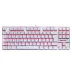 Teclado Mecânico Gamer Redragon Kumara Lunar White, Switch Blue, Single Color, ABNT 2