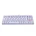 Teclado Mecânico Gamer Redragon Kumara Lunar White, Switch Blue, Single Color, ABNT 2